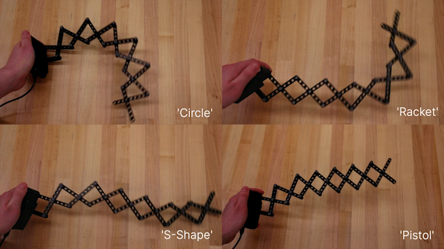Xs: Interactive Scissor Mechanisms as Portable and Customizable Shape-Changing Interfaces Teaser